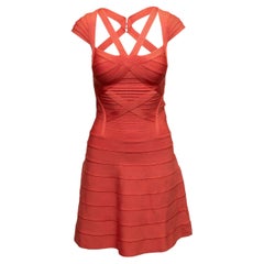 Fiamma Herve Leger Beatriz Fit & Flare Bandage Dress Taglia US XXS
