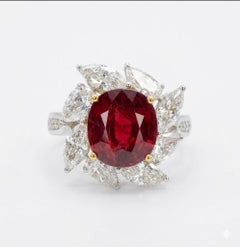 Flame I – Dawn - Natural Mozambique No Heat Pigeon's Blood GRS Certified Ruby RG