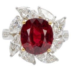 Flame I – Dawn - Natural Mozambique No Heat Pigeon's Blood GRS Certified Ruby RG