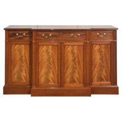 Flame Mahogany Breakfront Sideboard