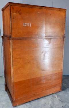 Flame Mahogany Chest on Chest