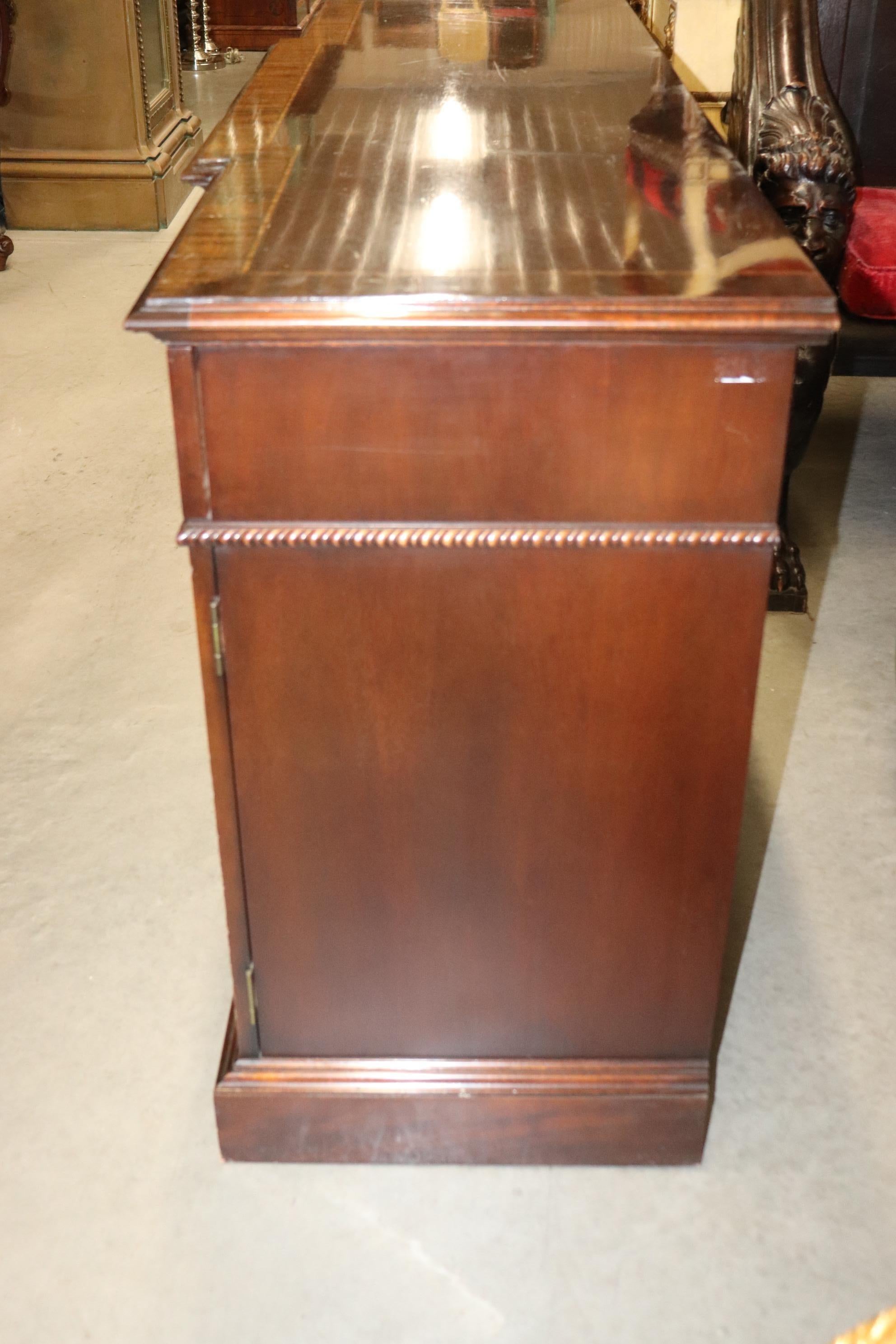 American Flame Mahogany Councill Craftsman Chippendale Style Sideboard Buffet