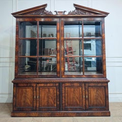 Flame Mahogany Display Cabinet