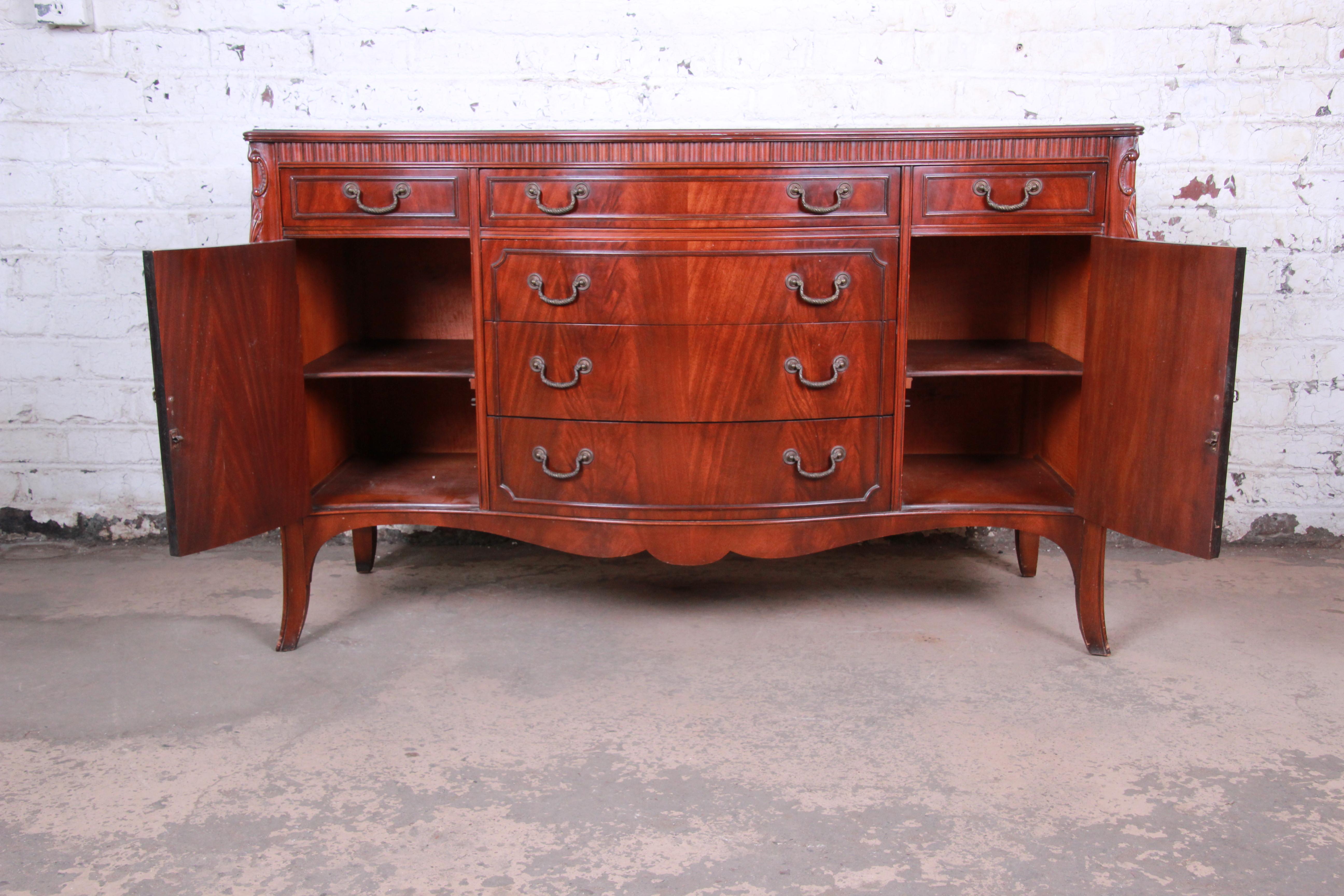 bow fronted sideboard