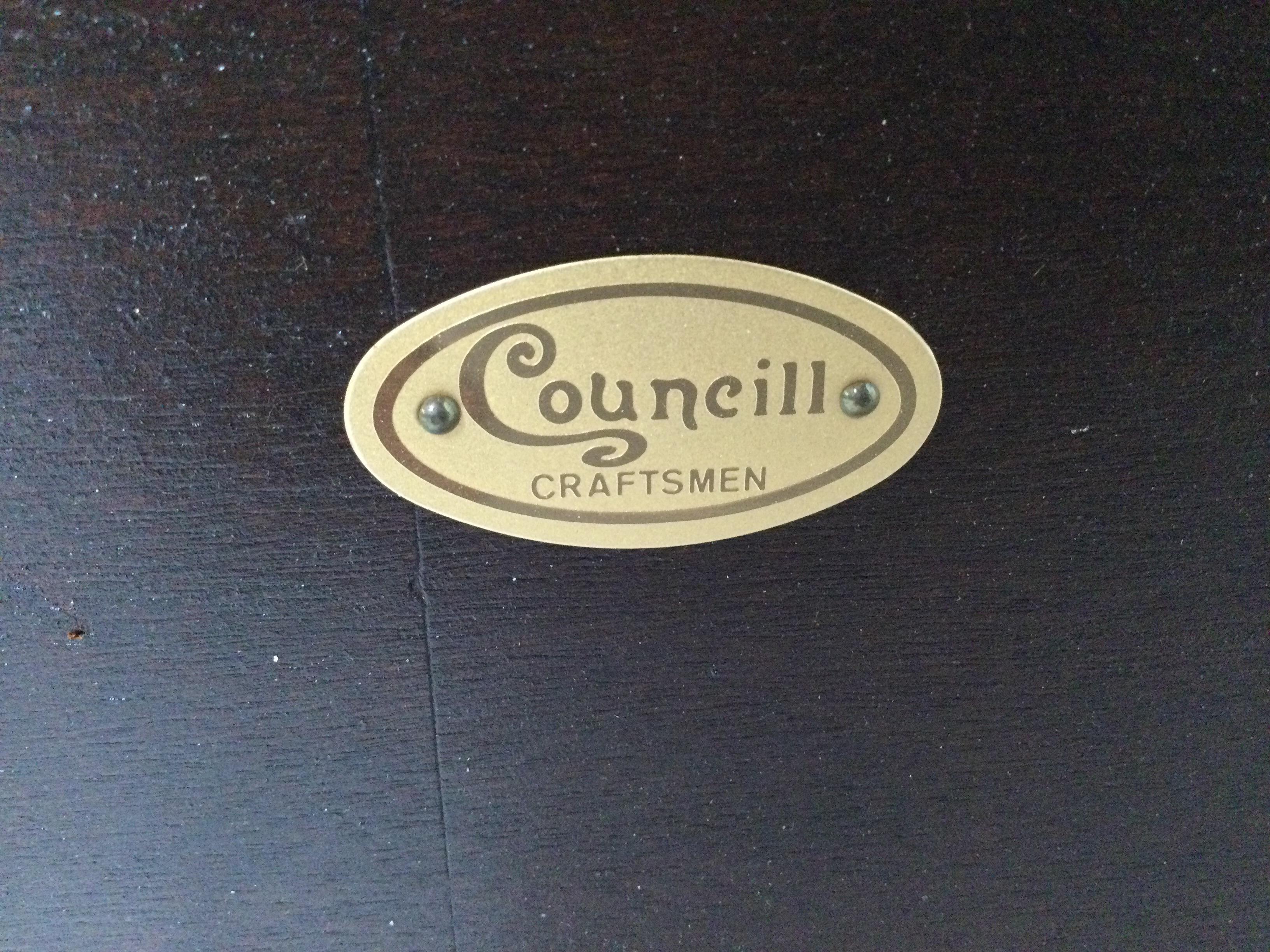 Flame Mahogany Inlaid Cocktail Table by Councill 2