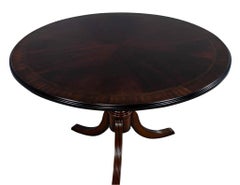Flame Mahogany Round Duncan Phyfe Table