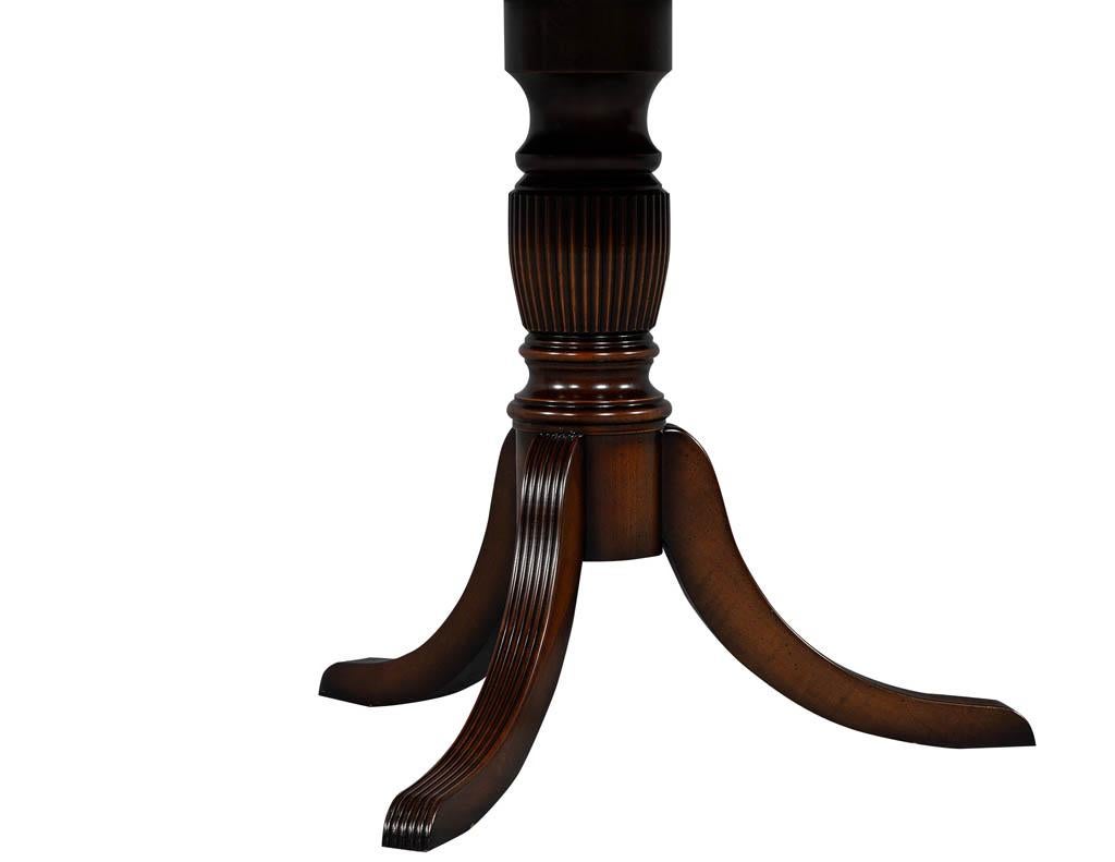 American Classical Flame Mahogany Round Duncan Phyfe Table