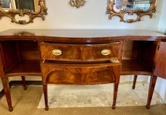 Flame Mahogany Sideboard Credenza Buffet with Inlay New York Made