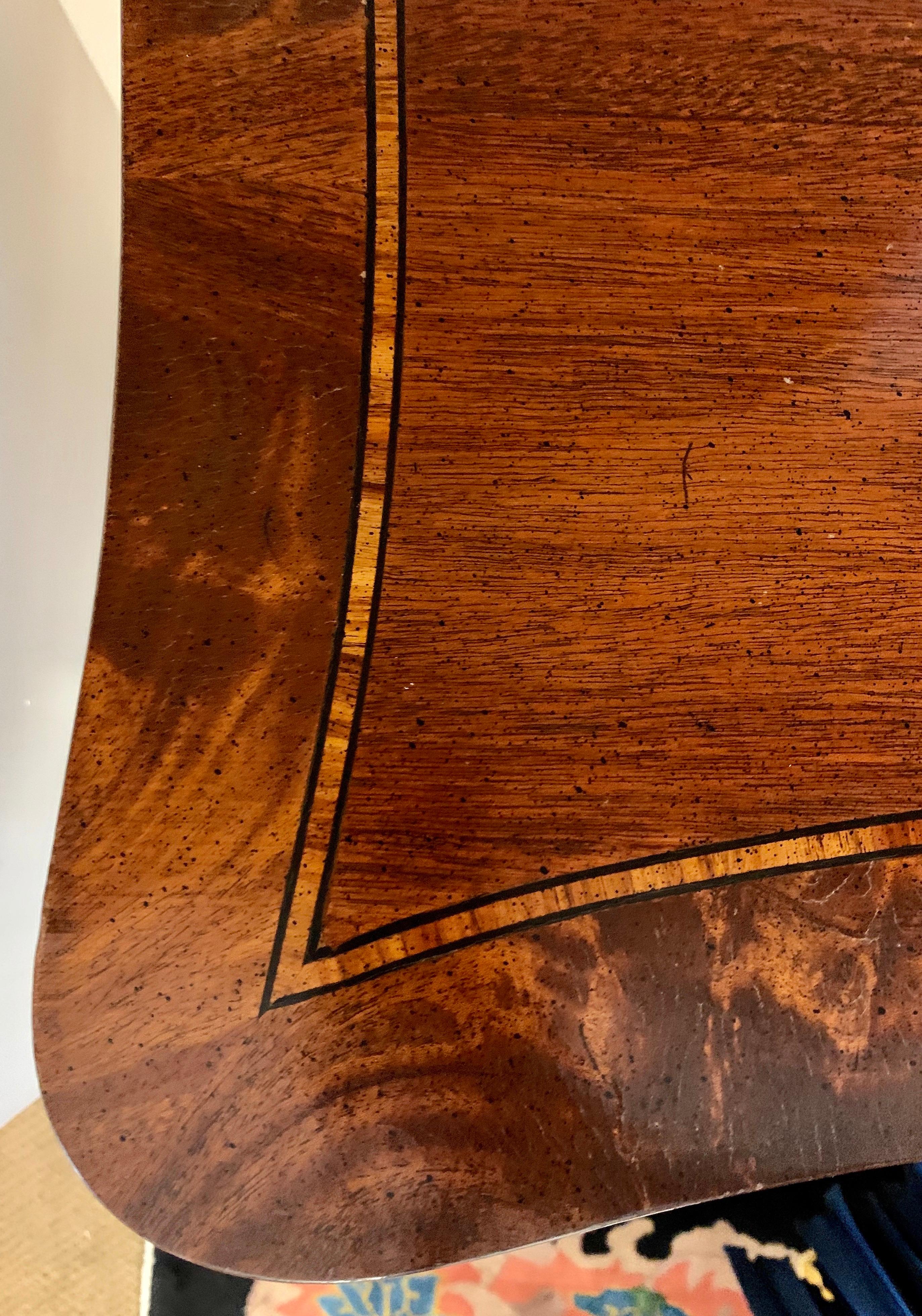 American Flame Mahogany Sideboard Credenza Buffet with Inlay New York Made