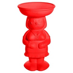Flame Red Amanda Side Table by Favaretto&Partners