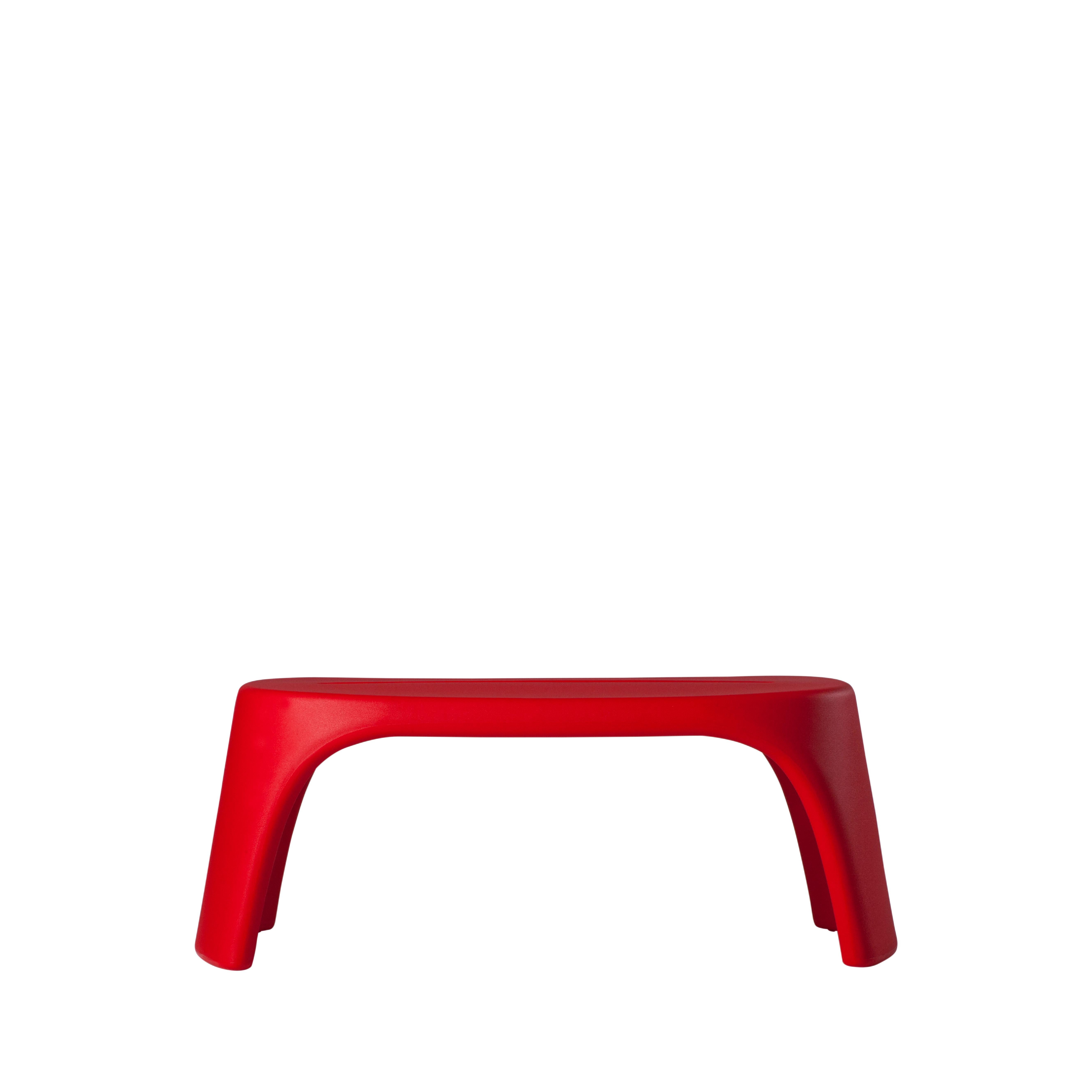 Post-Modern Flame Red Amélie Panchetta Bench by Italo Pertichini For Sale