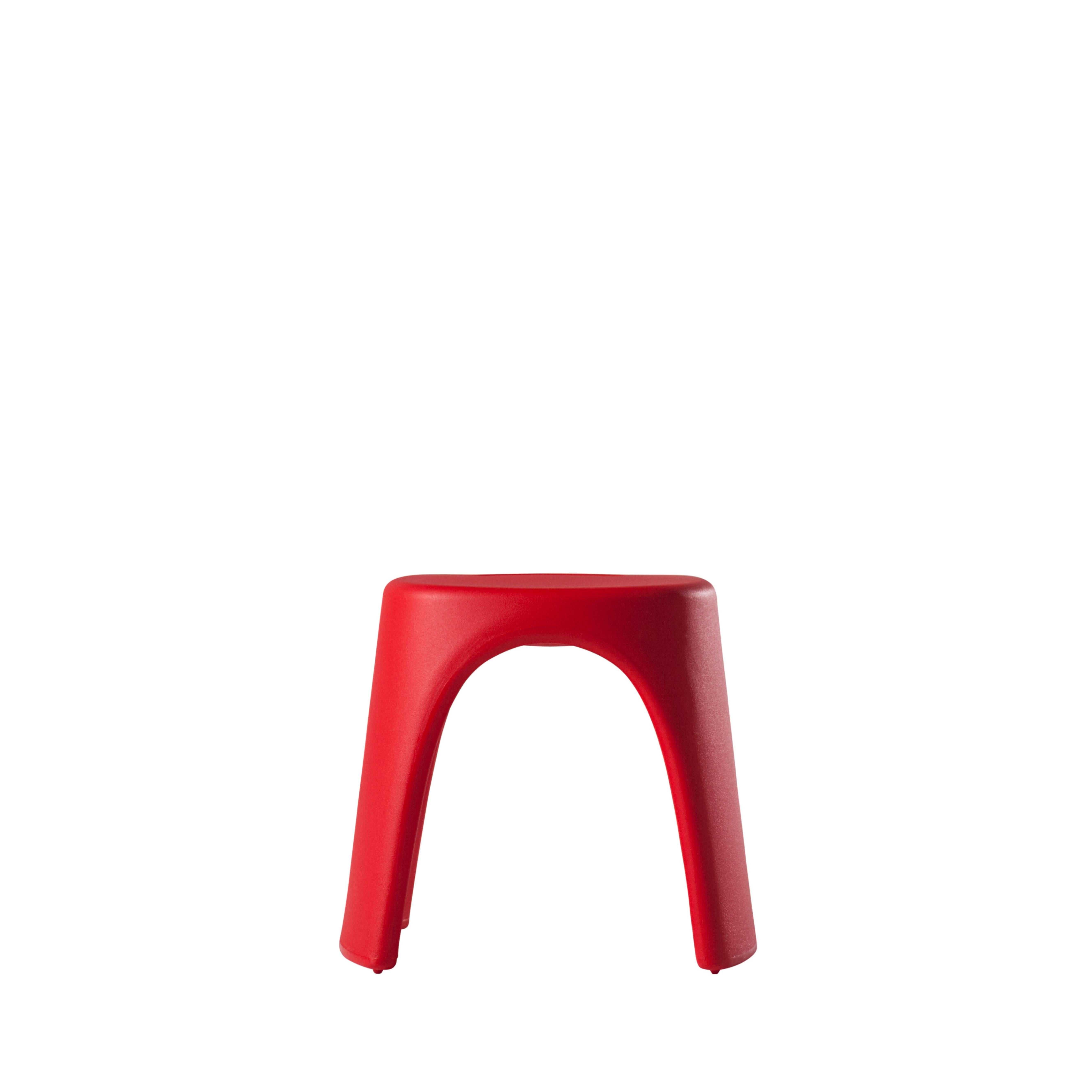 Flame Red Amélie Sgabello Stool by Italo Pertichini
Dimensions: D 40 x W 46 x H 43 cm.
Materials: Polyethylene.
Weight: 4 kg.

Available in a standard version and lacquered version. Prices may vary. Available in different color options. This product