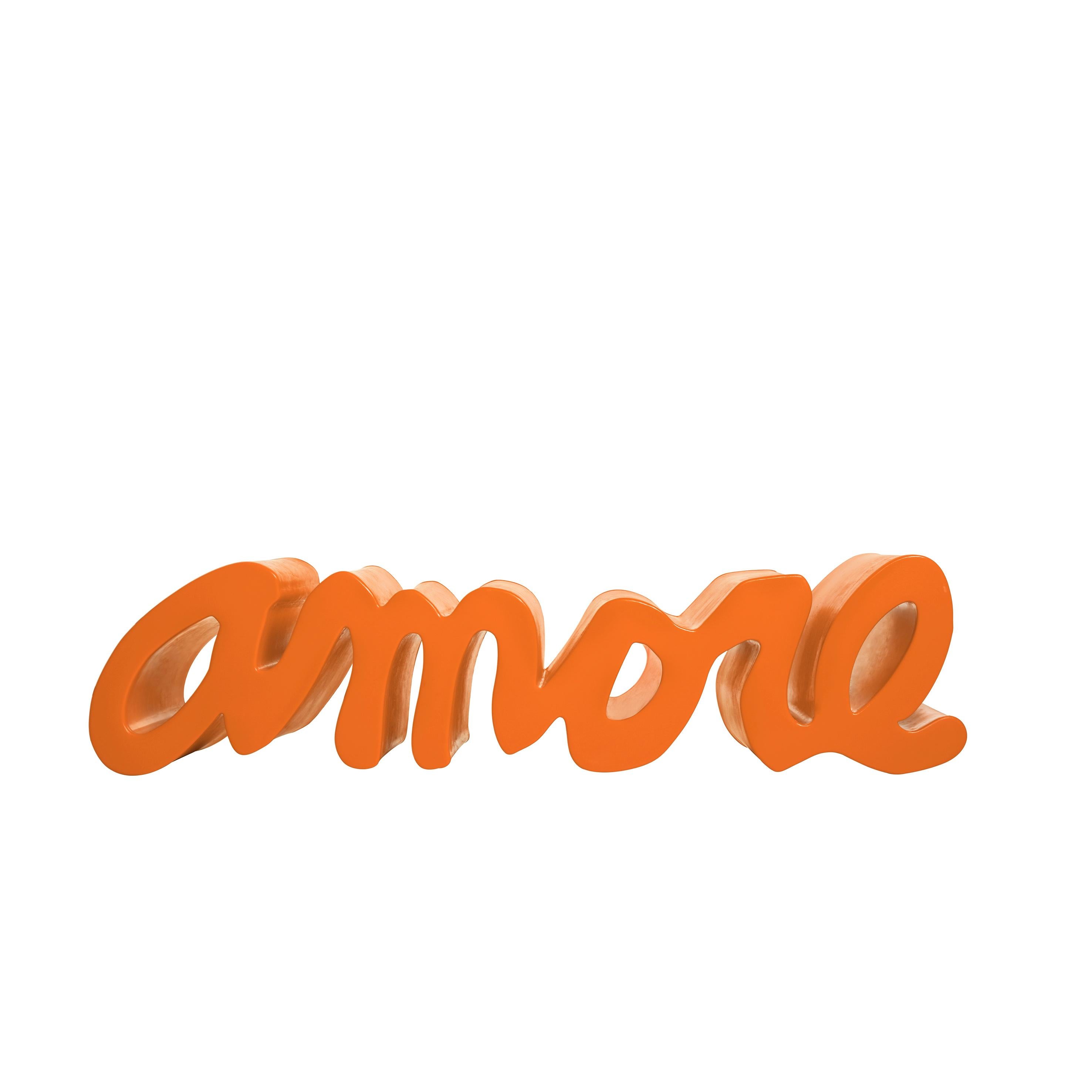 Banc Amore rouge flamboyant par Giò Colonna Romano en vente 7