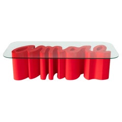 Flame Red Amore Coffee Table by Giò Colonna Romano
