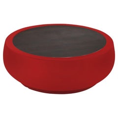 Tavolino da caffè Chubby rosso fuoco di Marcel Wanders