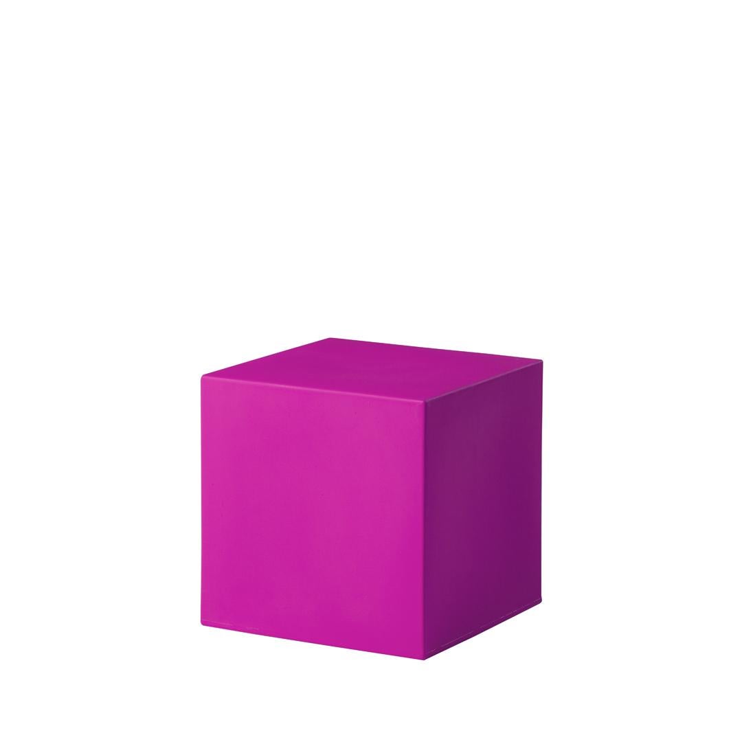 Flame Red Cubo Pouf Stool by SLIDE Studio For Sale 6