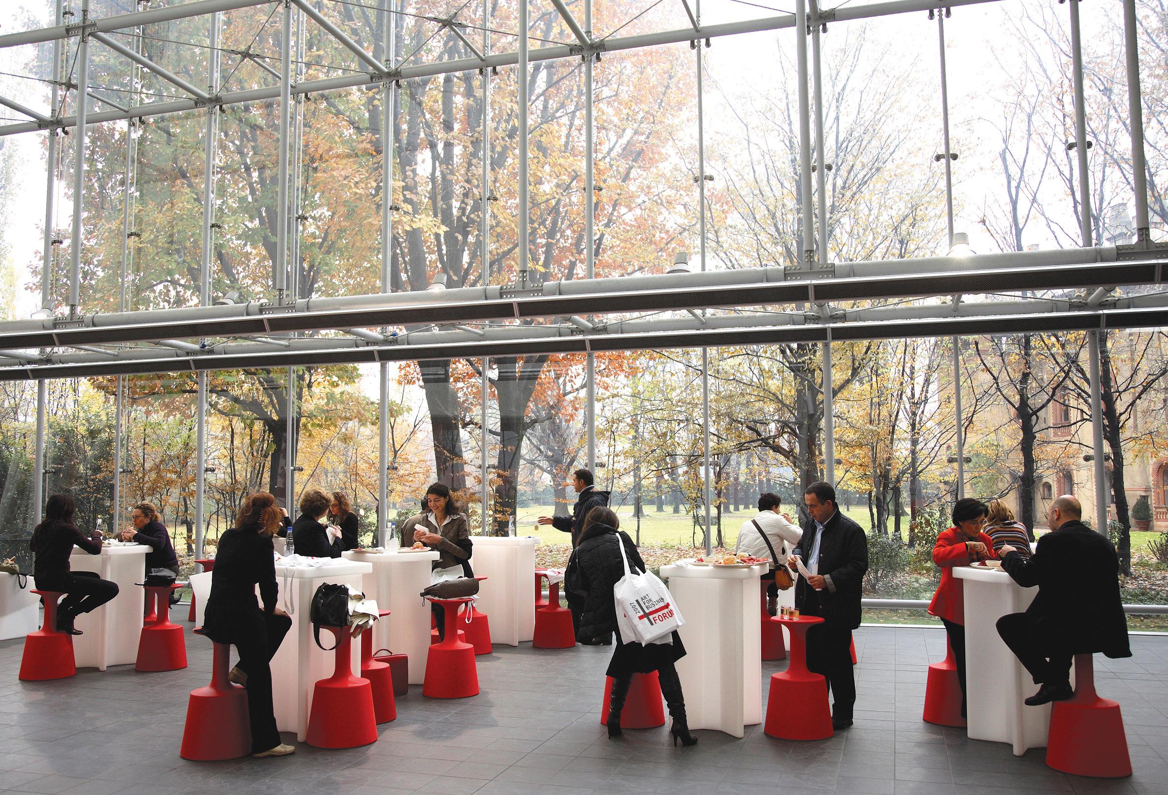 Other Flame Red Drink High Stool by Jorge Najera For Sale