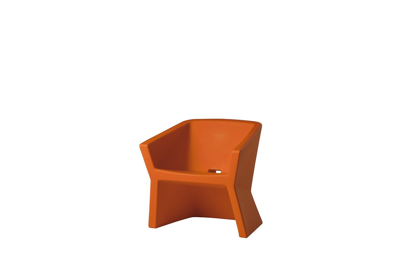 Flame Red Exofa Armchair by Jorge Najera For Sale 4