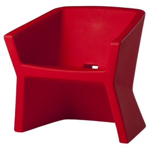 Flame Red Exofa Armchair by Jorge Najera For Sale