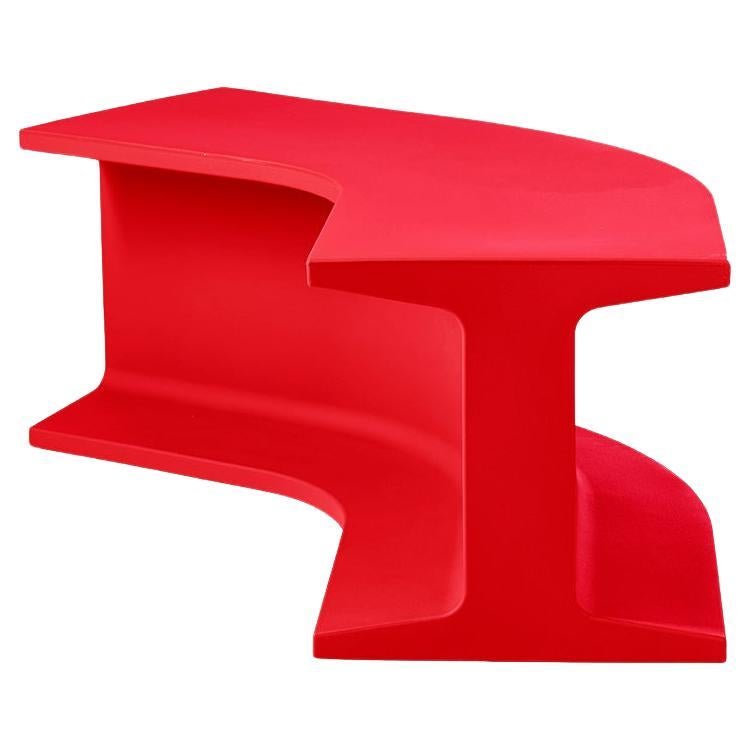 Flame Red Iron Modular Bench by Sebastian Bergne