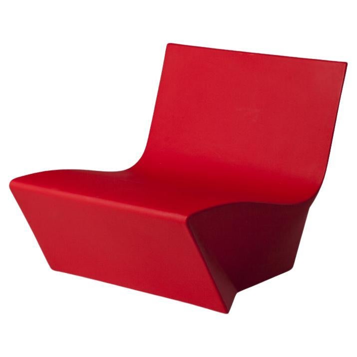 Chaise basse Kami Ichi rouge flamme de Marc Sadler