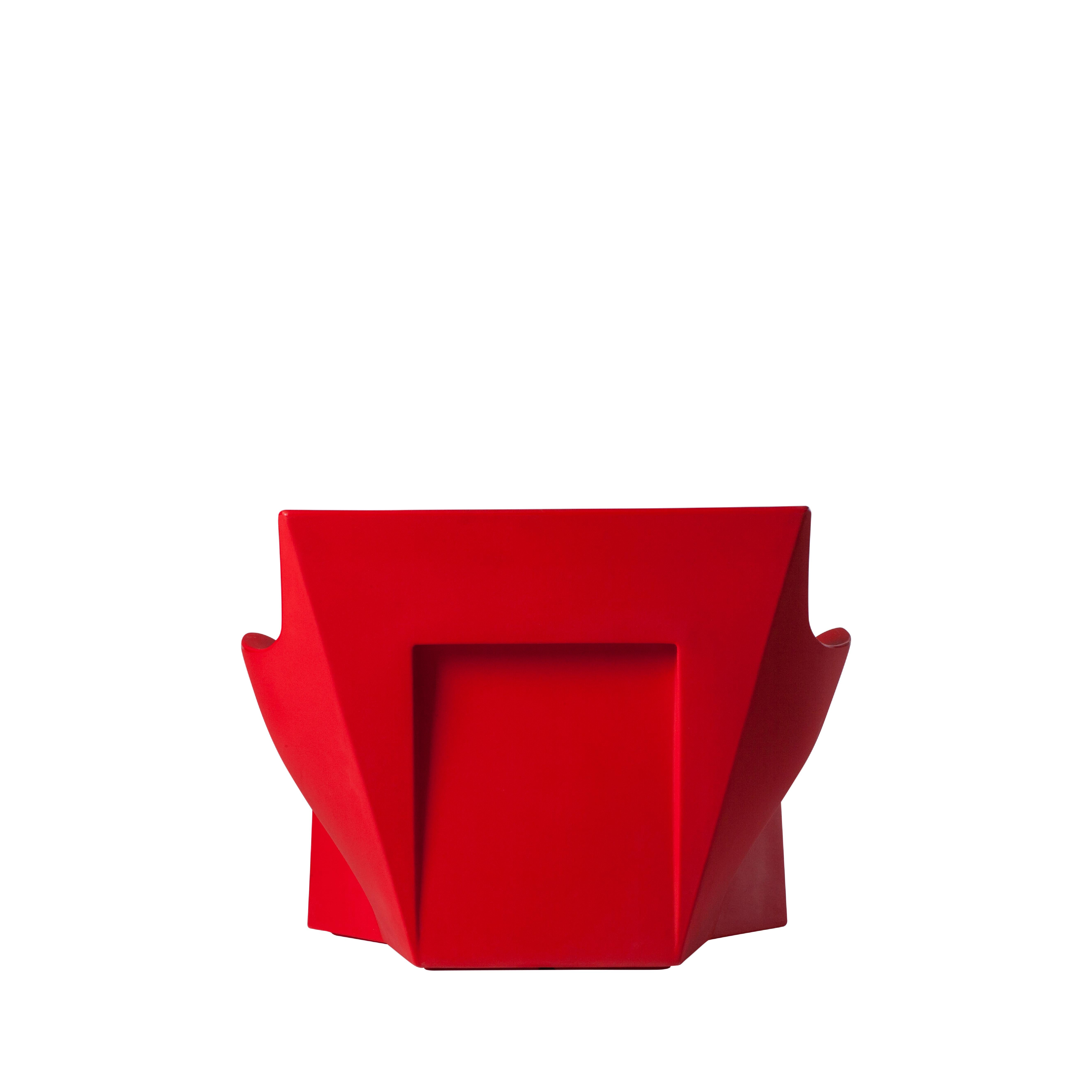 Contemporary Flame Red Kami San Armchair by Marc Sadler For Sale