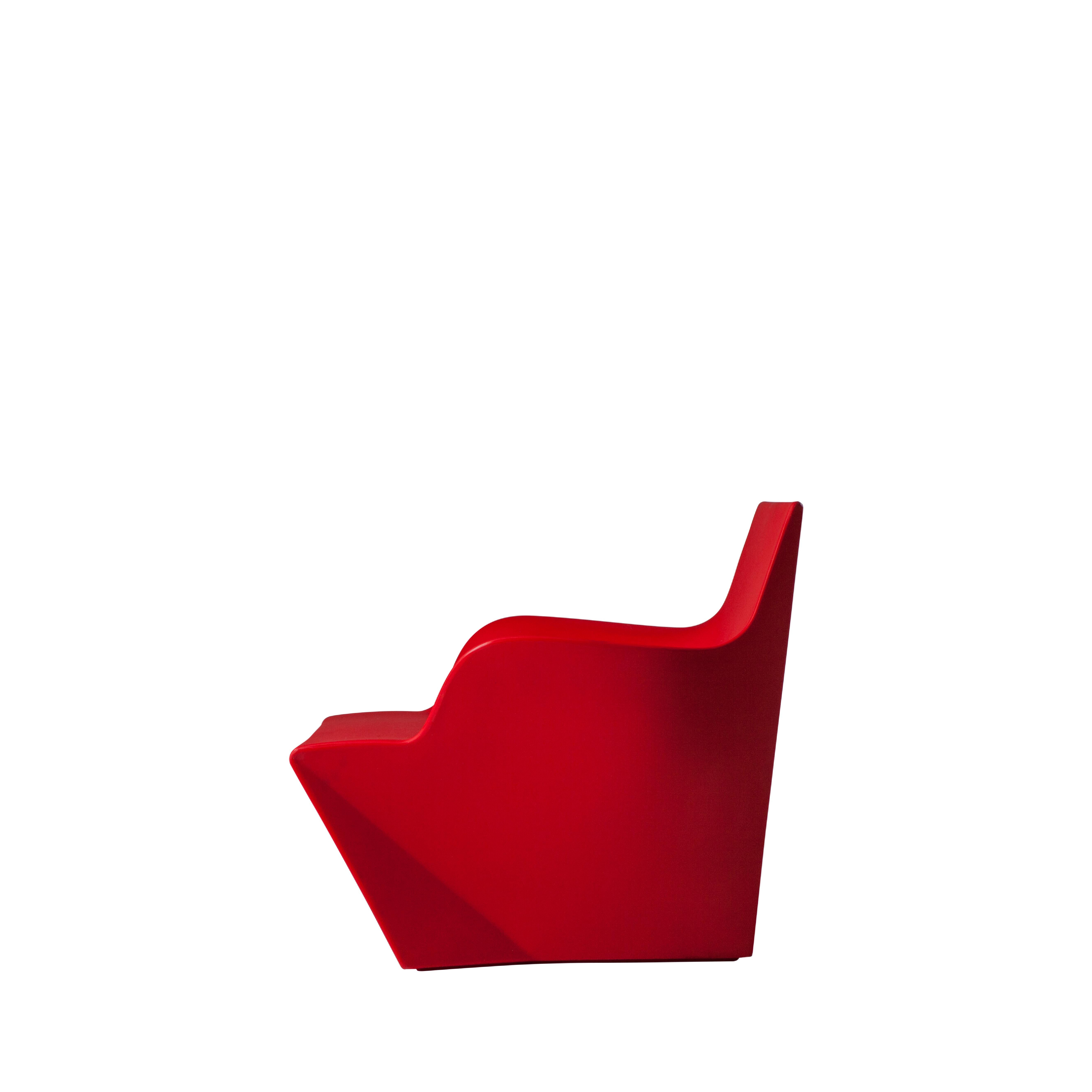 Flame Red Kami San Armchair by Marc Sadler For Sale 1