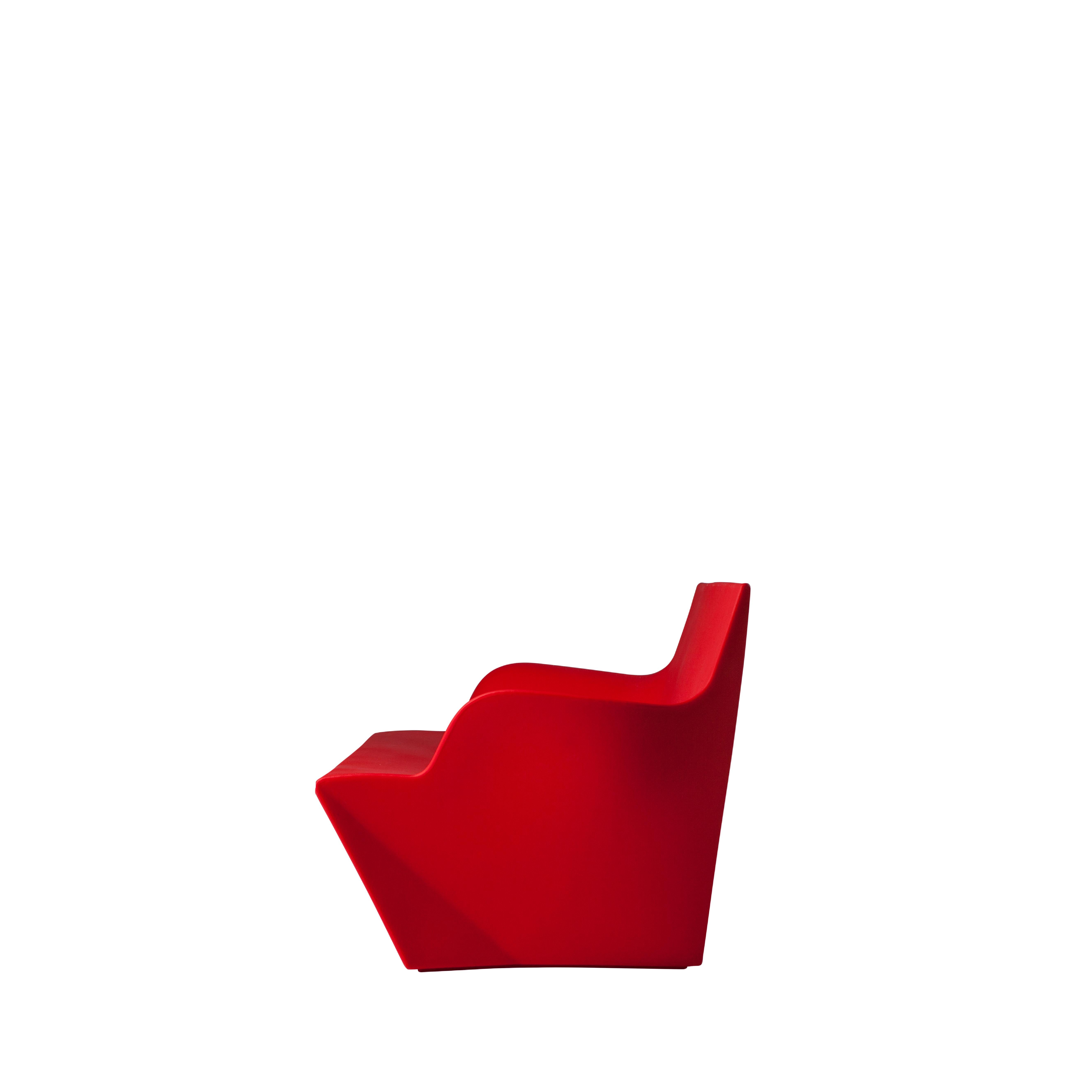Flame Red Kami Yon Sofa by Marc Sadler For Sale 3
