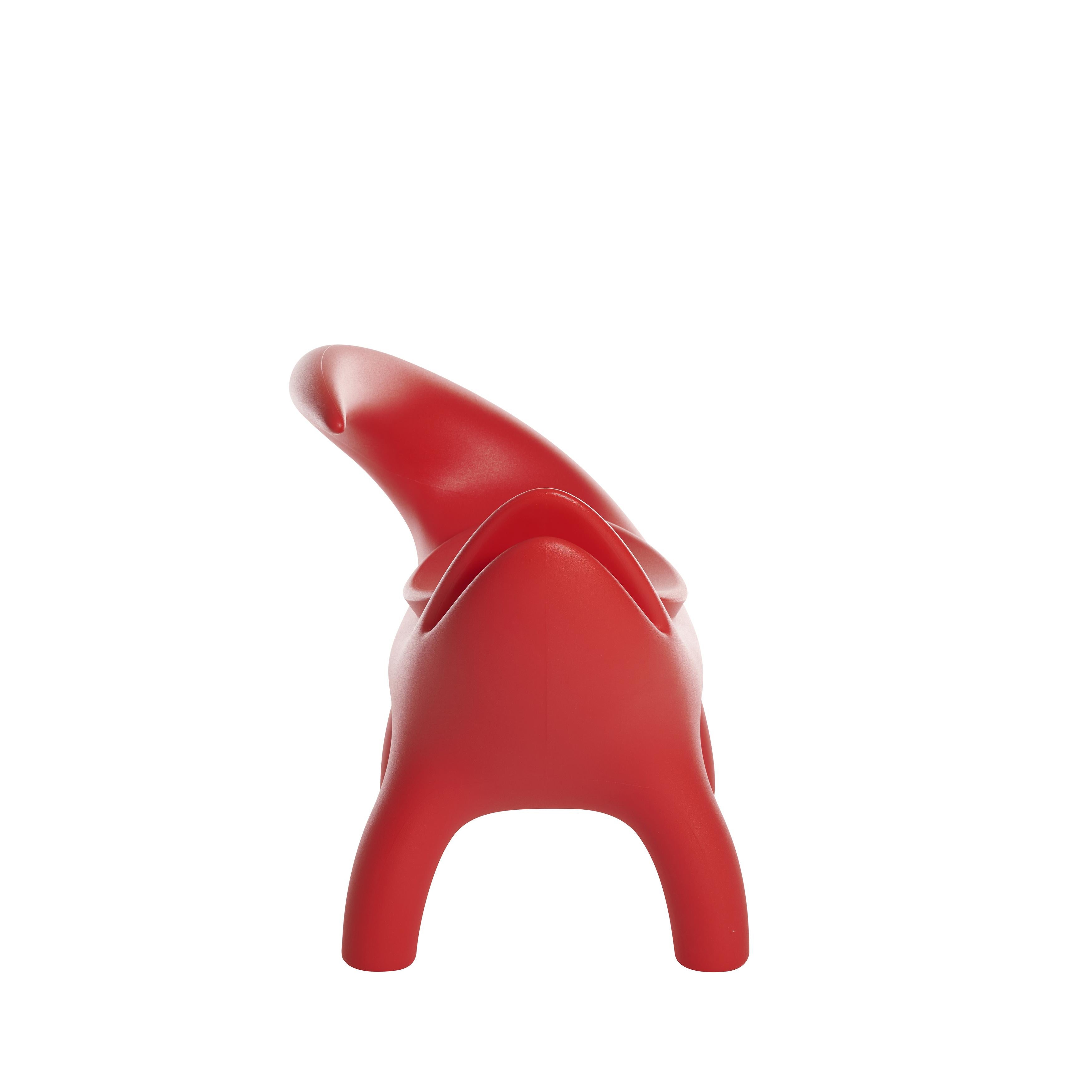 Flame Red Kroko Armchair by Marcantonio For Sale 1