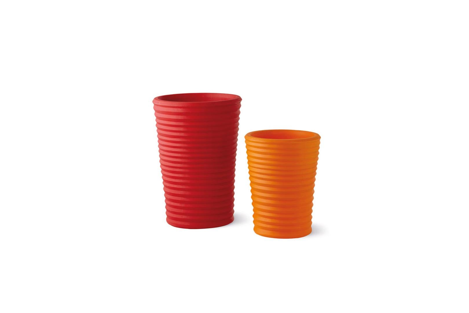 Italian Flame Red Large S-Pot by SLIDE Studio For Sale