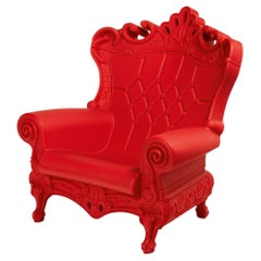 Flame Red Little Queen Of Love Kids Armchair by Moro, Pigatti