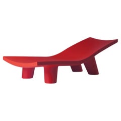 Flammenrote niedrige Lita Loungesessel Longue von otto Studio