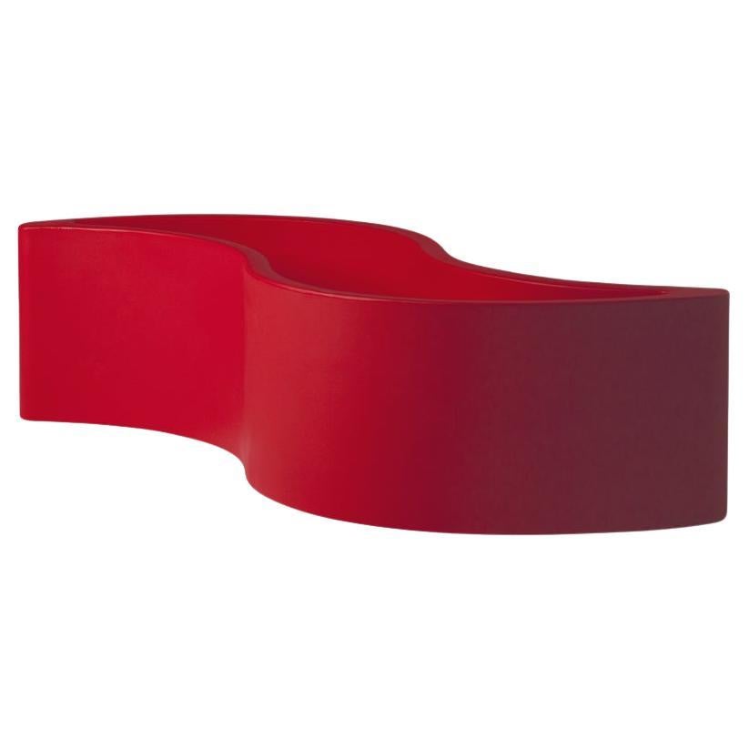 Flame Red Wave Pot by Giò Colonna Romano