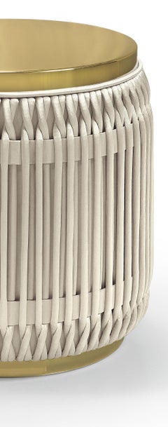 Flame Soft Grey Side Table by Memoir Essence