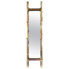 Flamed Gold Drab Sculptural Wall Mirror by Zieta