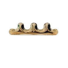 Flamed Gold Kamm 3 Coat Hanger by Zieta
