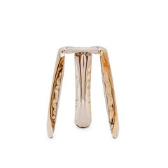 Flamed Gold Kitchen Plopp Stool by Zieta