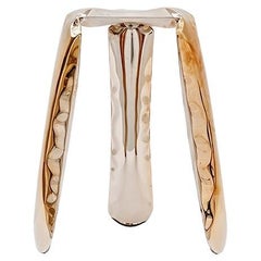 Flamed Gold Kitchen Plopp Stool by Zieta