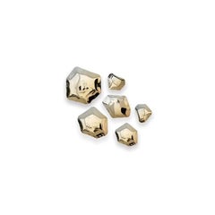 Flamed Gold Set of 6 Kamyki Wall Decor by Zieta