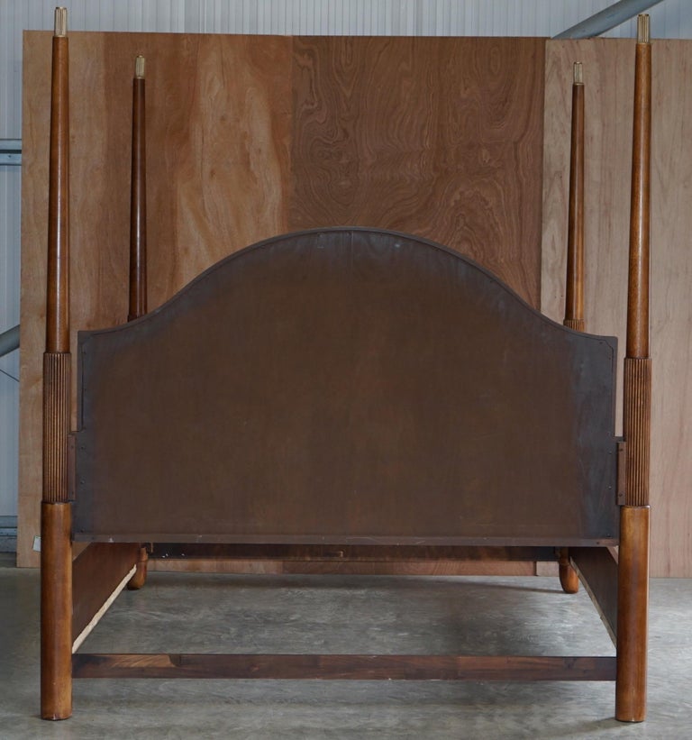 Flamed Hardwood Thomasville Super King Size Four Posted Bed Frame