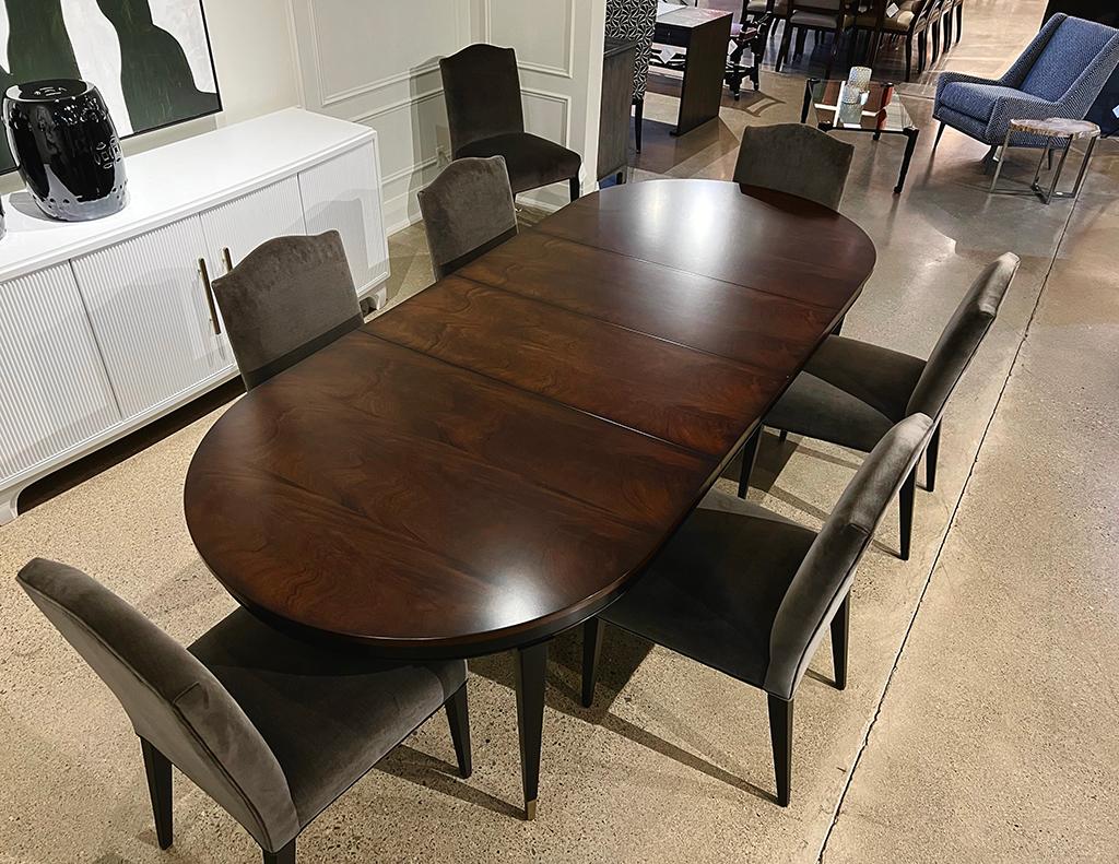 Flamed Mahogany Dining Table Hepplewhite Inspired For Sale 6