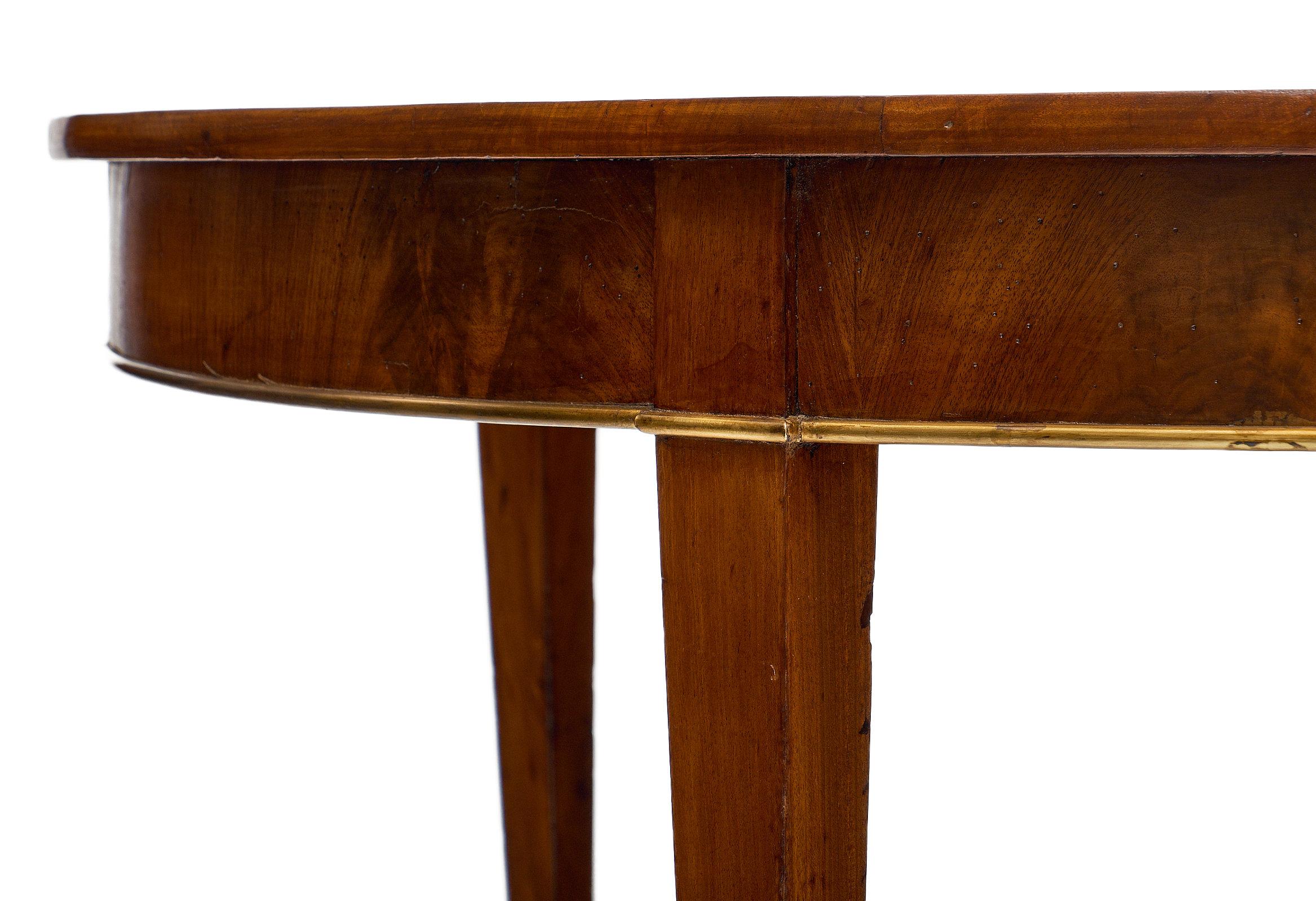 Flamed Mahogany Directoire Dining Table 1