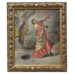 Antique Flamenco Dancer by Francisco Muros Ubeda (Spanish 1836-1917)
