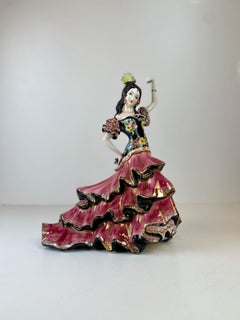 Danseuse de flamenco en céramique de Formento & Formento, années 1950~60