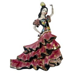 Danseuse de flamenco en céramique de Formento & Formento, années 1950~60