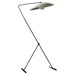 Flamenco Floor Lamp in Brass, Glass & Enamel, Post-Modern, Blueprint Lighting