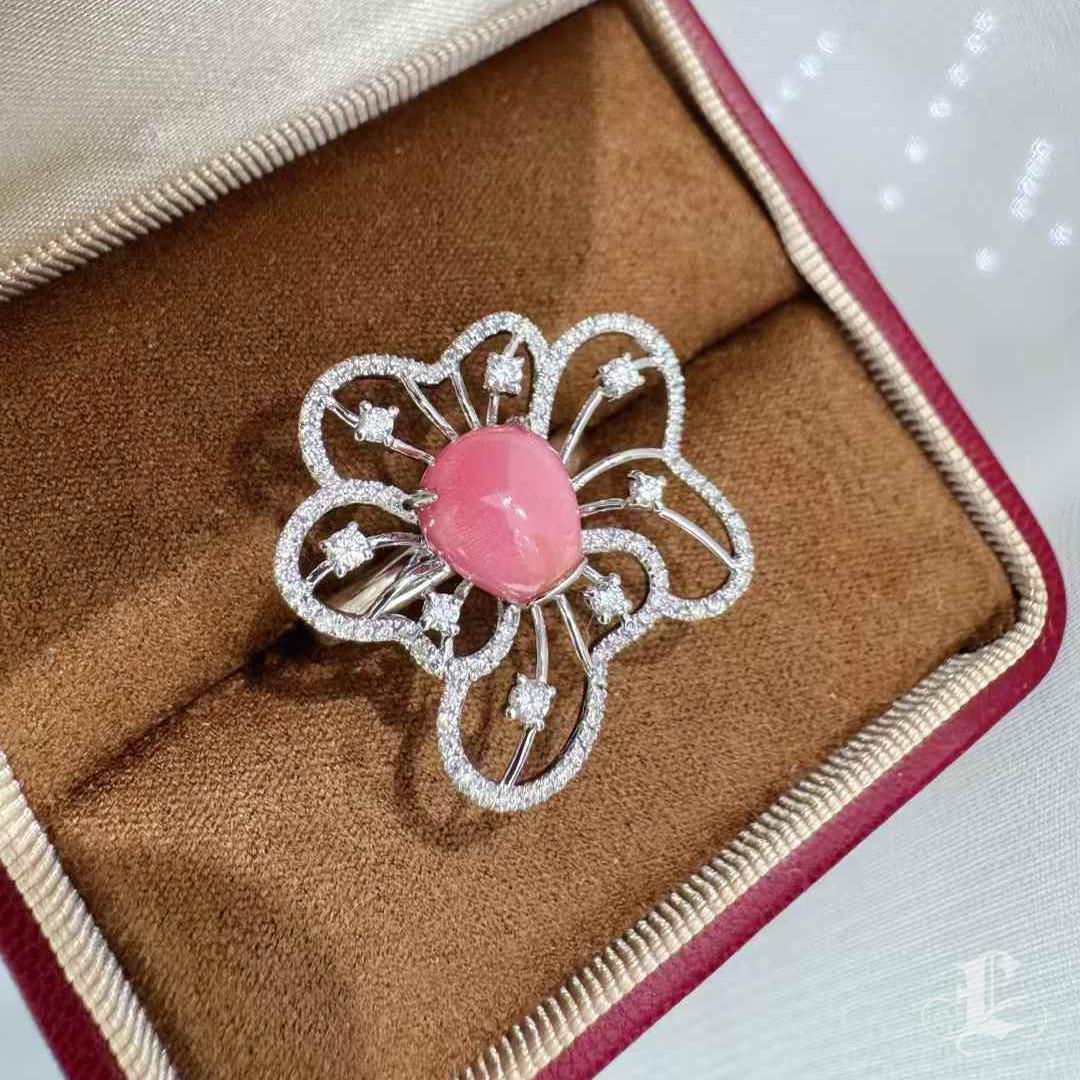 【Conchéa】Radiant Bloom Muschel Perle & Diamant Ring - 3.35ct im Angebot 6