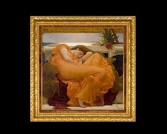 Flaming June, After Pre-Raphaelite Oil Painting by Frederic Lord Leighton