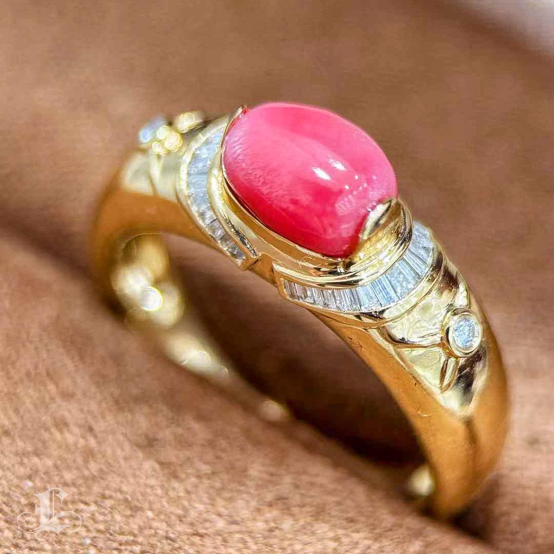 Anello di perle Conchiglia Vintage - 1,67 carati in vendita 3