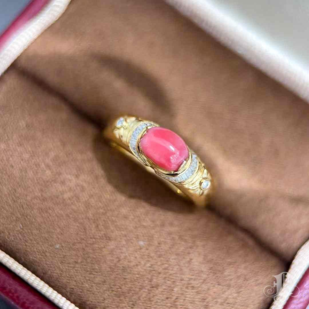 Anello di perle Conchiglia Vintage - 1,67 carati in vendita 5